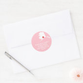 Sticker Rond Adresse Red Heart Alaska (Enveloppe)