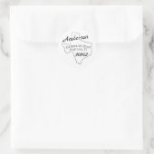 Sticker Rond Adresse ronde du Texas (Sac)