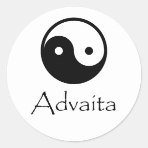 Sticker Rond Advaita Yin & Yang