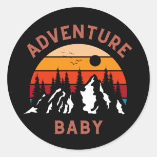 Sticker Rond Adventure Baby