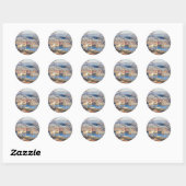 Sticker Rond Aerial view of Prague (Feuille)