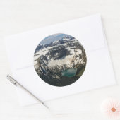 Sticker Rond Aérien Du Lac Warderman (Enveloppe)