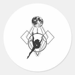 Sticker Rond Aériens Addicateurs Hoop Yoga Aérialist acroatic