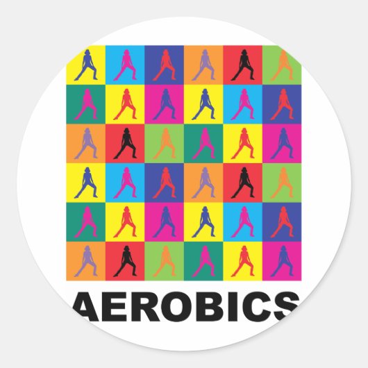 Sticker Rond Aérobic (Devant)