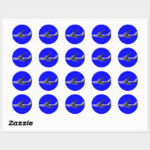 STICKER ROND AÉRONEF À JET DE LA FORCE AÉRIENNE (Feuille)