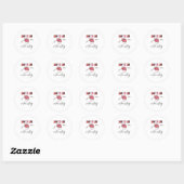 Sticker Rond Aesthetic Nurse Injector Valentine Filler Dysrt  (Feuille)