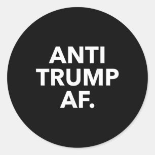 Sticker Rond Af anti-Trump