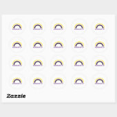 Sticker Rond AF non binaire (Feuille)