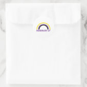 Sticker Rond AF non binaire (Sac)