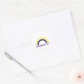 Sticker Rond AF non binaire (Enveloppe)