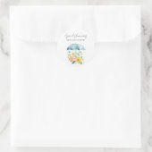 Sticker Rond Affaires Avril Douches Apportent Mai Fleurs Printe (Sac)