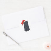 Sticker Rond Affenpinscher Noël (Enveloppe)