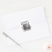 Sticker Rond Affiche de citation de lecture gothique Dark Acade (Enveloppe)