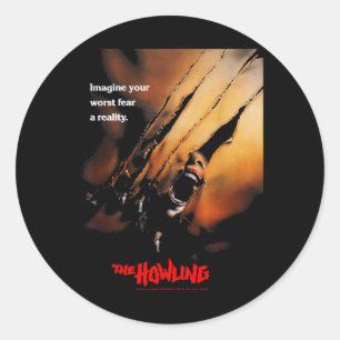 Sticker Rond Affiche de film d'horreur Halloween