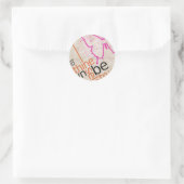 Sticker Rond Affiche motivationnelle (Sac)