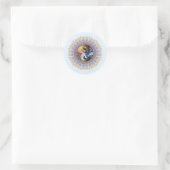Sticker Rond Affirmation de soi, version la plus vraie, embrass (Sac)