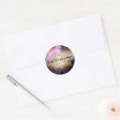 Sticker Rond Affirmation : Faites confiance à l'univers (Enveloppe)