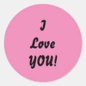 Sticker Rond Affirmation positive (Devant)