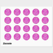Sticker Rond Affirmation Positive Laissant Partir De Douleur Et (Feuille)