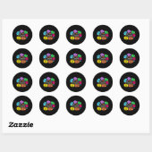 Sticker Rond Affirmations du conseiller scolaire Bourse en sant (Feuille)