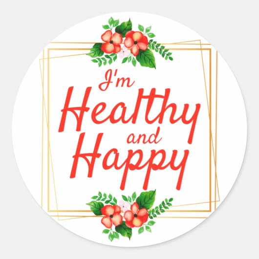 Sticker Rond affirmations positives citations pour le travail e (Devant)