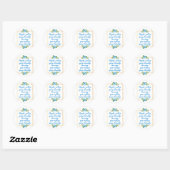 Sticker Rond affirmations positives citent pour elle (Feuille)