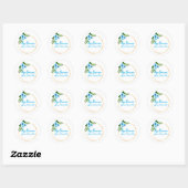 Sticker Rond affirmations positives pour l'acceptation de la vi (Feuille)