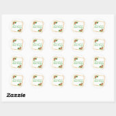 Sticker Rond affirmations positives pour l'amour-propre et le s (Feuille)