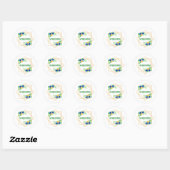 Sticker Rond affirmations positives pour le matin (Feuille)