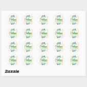 Sticker Rond affirmations positives pour les travailleurs du se (Feuille)