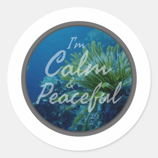 Sticker Rond affirmations positives sur l'acceptation de soi (Devant)