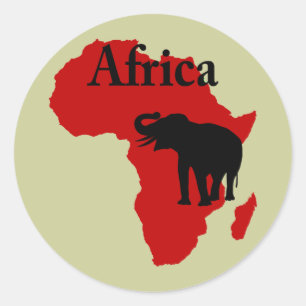 Sticker Rond Afrique