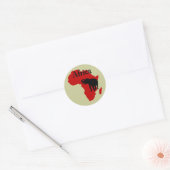 Sticker Rond Afrique (Enveloppe)