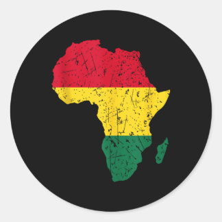 Sticker Rond Afrique Afrique Amérique Noire Mois Junete