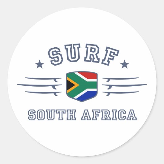 Sticker Rond Afrique du Sud (Devant)