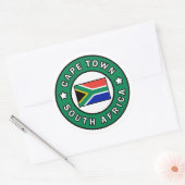 Sticker Rond Afrique du Sud du Cap (Enveloppe)