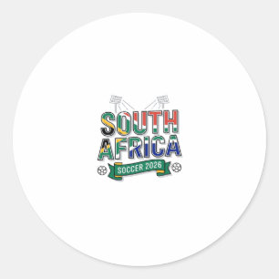 Sticker Rond Afrique du Sud Football 2026 Football Gras Pays Ty
