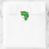 Sticker Rond Afrique sauvage (Sac)