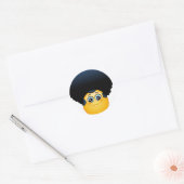 Sticker Rond afro émoji (Enveloppe)
