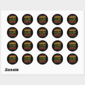 Sticker Rond Afro Latin Pride Afro Latina (Feuille)