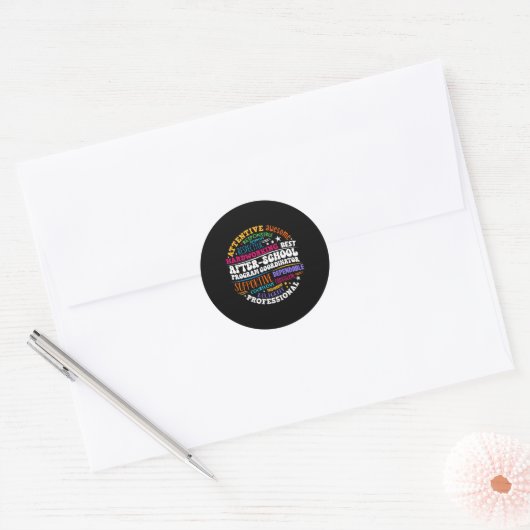 Sticker Rond After School Program Coordinator Week Back To Scho (Enveloppe)