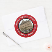 Sticker Rond Agate Fossil Lits Monument National (Enveloppe)