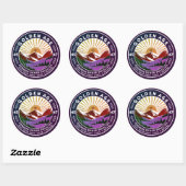 STICKER ROND ÂGE D'OR (Feuille)