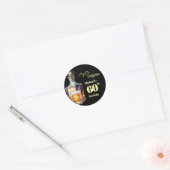 Sticker Rond Aged to Perfection Men's 60th Whiskey Birthday (Enveloppe)