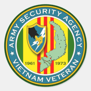 Sticker Rond Agence de sécurité de l'armée Vietnam Vétérinaire