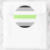 Sticker Rond Agender Pride (Sac)