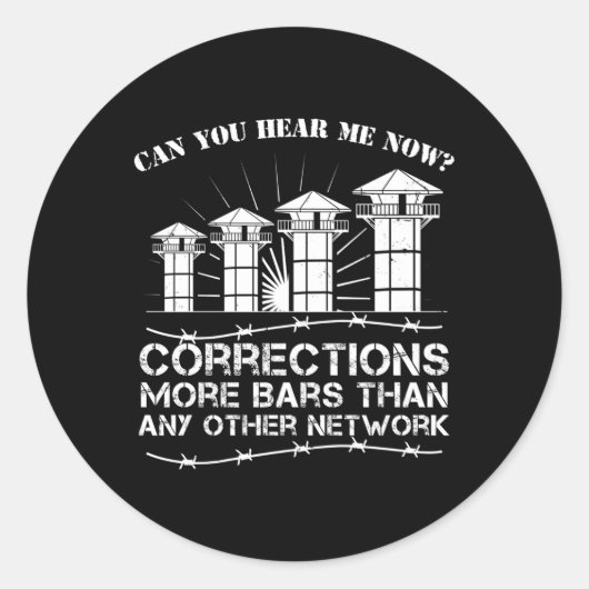 Sticker Rond Agent correctionnel Dit Agent correctionnel (Devant)