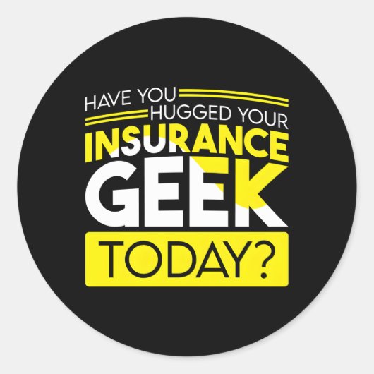 Sticker Rond Agent d'assurance pour courtier d'assurance vente (Devant)