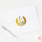 STICKER ROND AGENT INSCRIT AU LOGO EA (Enveloppe)