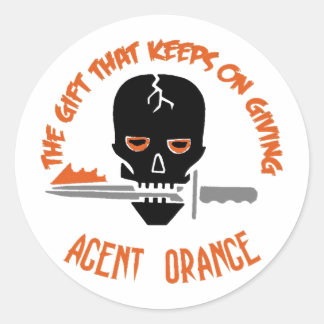 Sticker Rond Agent Orange La Lumière Cadeau